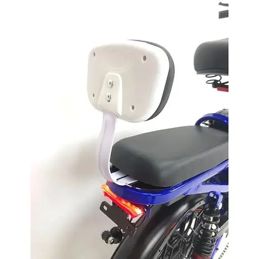Электровелосипед Minako V4 PRO двухместный 800W/60V/24Ah с задним амортизатором синий - фото 9
