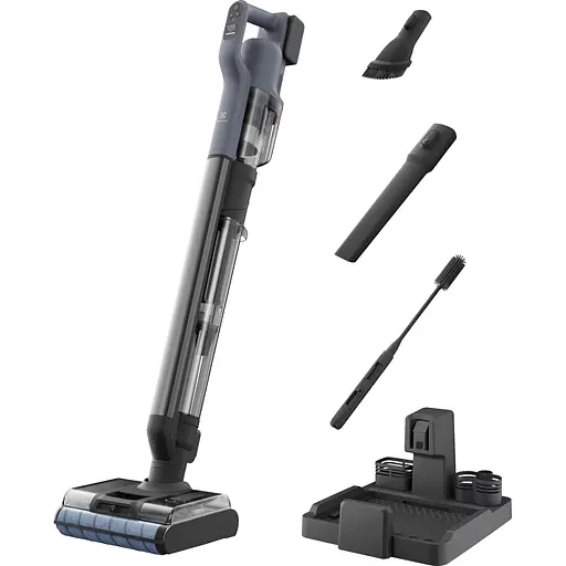 Пылесос Electrolux беспроводной влажная уборка автон. работа до 80 мин 2в1 синий - фото 3