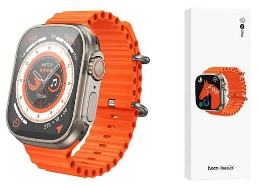 Смарт-годинник Hoco Y12 Ultra помаранчевий - фото 3