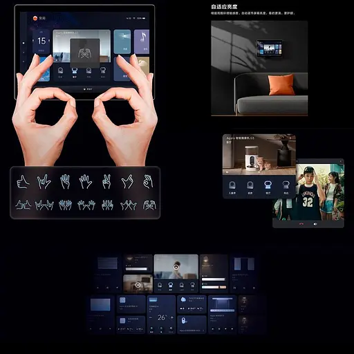 Розумна сенсорна панель Aqara Smart Scene Panel S1 Plus Grey (89181) - фото 4