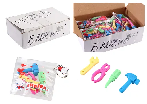 Набір гумок сувенірних Інструменти, 7773