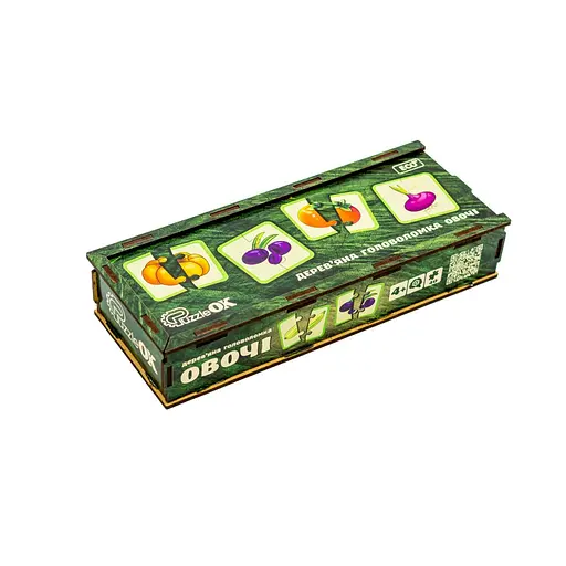 Деревянная головоломка "Овощи" PuzzleOK Puz-95963, 40 элементов - фото 1