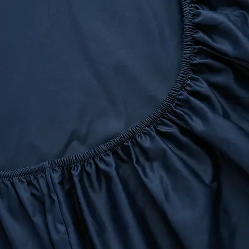 Простирадло на резинці МВМ My Home Місячне сяйво 180x200 см синє (BL-FS-19 DEEP BLUE)