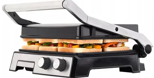 Прижимной контактный гриль RAF R.2681 2800 Вт с регулятором температуры - фото 4