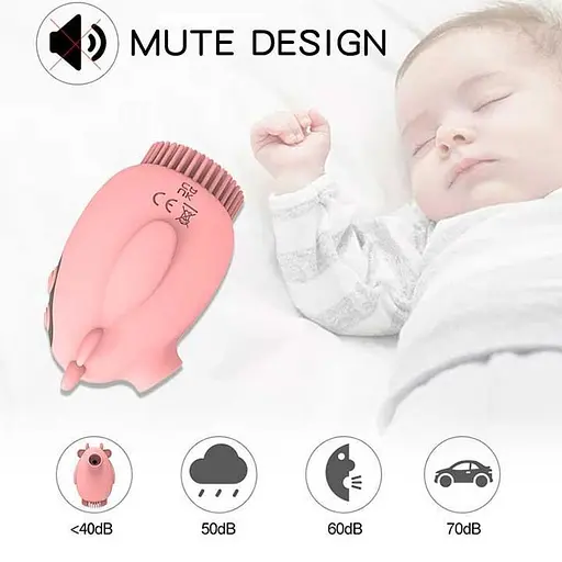 "Бычок" USB вакуумный вибратор-вуманайзер двусторонний для стимуляции клитора Розовый K000736 - фото 6