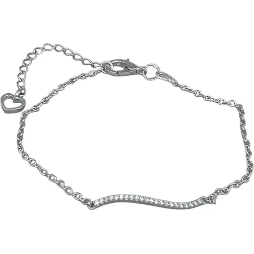 Срібний браслет Агні Левада з фіанітами. 4151Р-CZ ЛЕВАДА