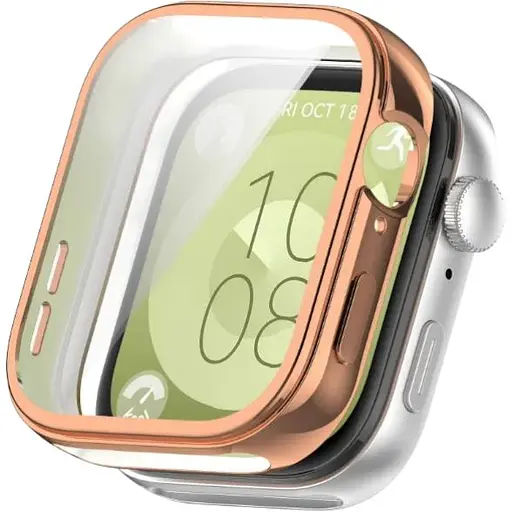Чехол-накладка DK для Huawei Watch Fit 3 Silicone Face Case (rose gold)