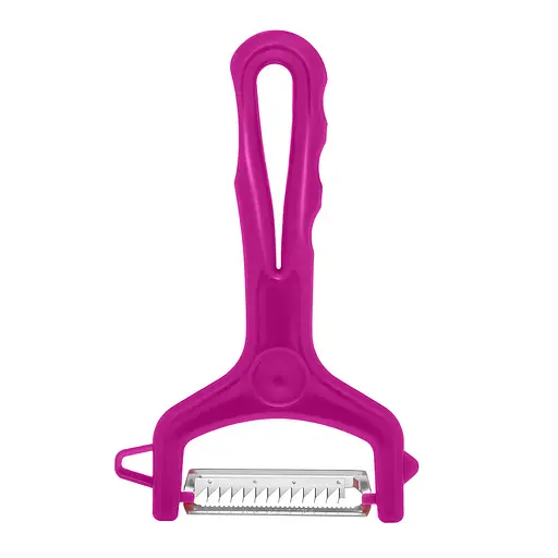 Нож для нарезки соломкой овощей и фруктов (для корейской морковки) 13 см, Kitchette Розовый 86306 - фото 4