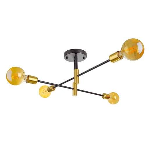 Люстра Brille стельова Е27 60W G (BR-01 628C/4)