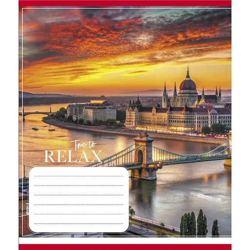 Зошит загальний "Міста в вогнях" Leader 096-630107K-1 в клітинку, 96 аркушів (959063) - фото 1