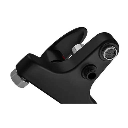 Смеситель для ванны Plamix Cezar-009 Euro SET matte black PM0693 Черный матовый - фото 4