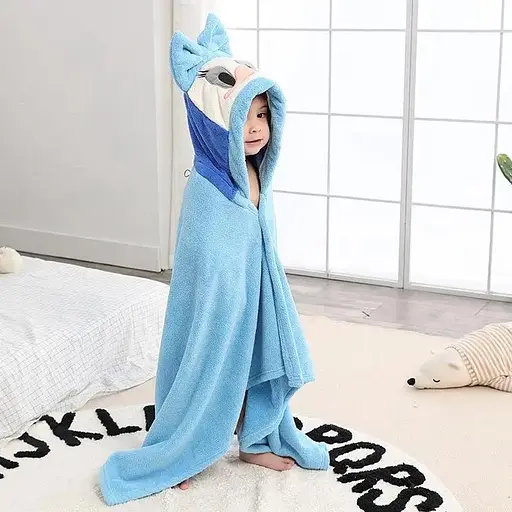 Рушник для дітей Куточок Качка Поночка Блакитний 140х70 см - фото 3