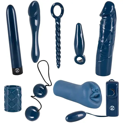 Великий набір різних секс-іграшок You2Toys Midnight Blue Set 9 шт. синій