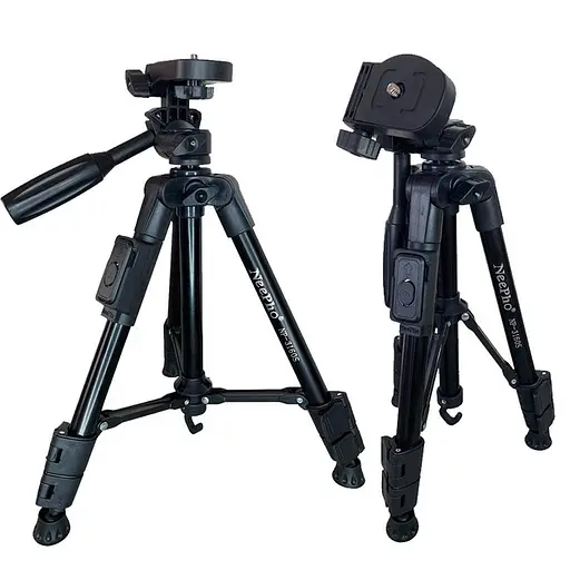 Универсальный штатив NeePho NP-3160S не съемная площадка + держатель + пульт (30-68.5см) Черный - фото 8