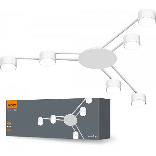 Світильник Videx під лампу 6xGX53 накладний Білий VL-SPF21B-W - фото 1