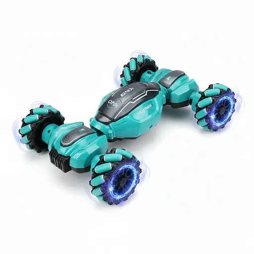 Радіокерована Трюкова Машина XB 1101-02, Трансформер 360°, Керування жестами, Роликові колеса, Акум. 3.7V, Блакитна