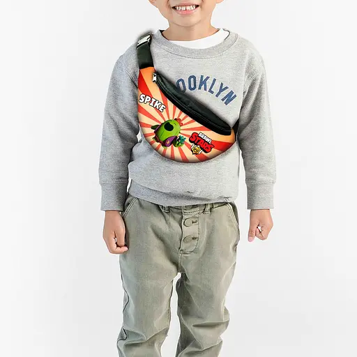 Набір дитячий Бравл Старс рюкзак 36х27см сумка-бананка, кружка з принтом для хлопчика (01652) - фото 3