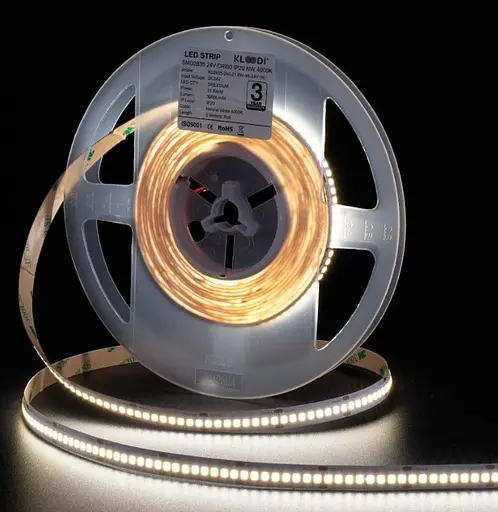 LED Стрічка 21,6W 240LED 4000К 3000LМ IP20 24V KLOODI KD2835-240-21.6W-4К-24V HE - фото 5