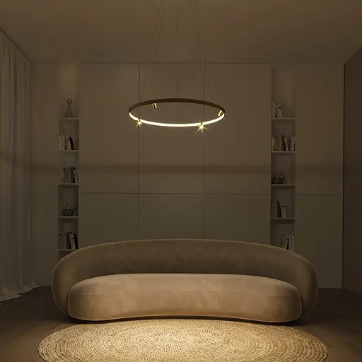 Люстра MJ-Light LOOP D740 4000K GD 12030 - фото 4