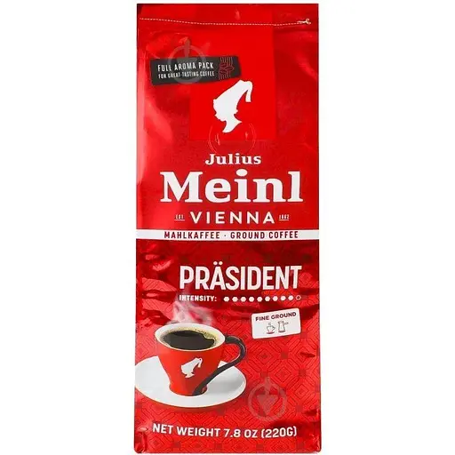 Кава мелена Julius Meinl Prasident 220 г - фото 1