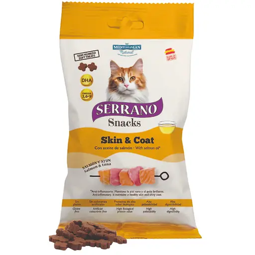 Ласощі натуральні для котів Sserrano з функцією догляду за ротовою порожниною з сардиною 50 г