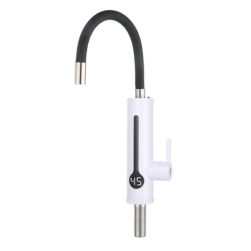 Проточный водонагреватель для кухни гибкий излив термопредохранитель датчик температуры 3,3 кВт белый Wezer SDR-G8TR - фото 1