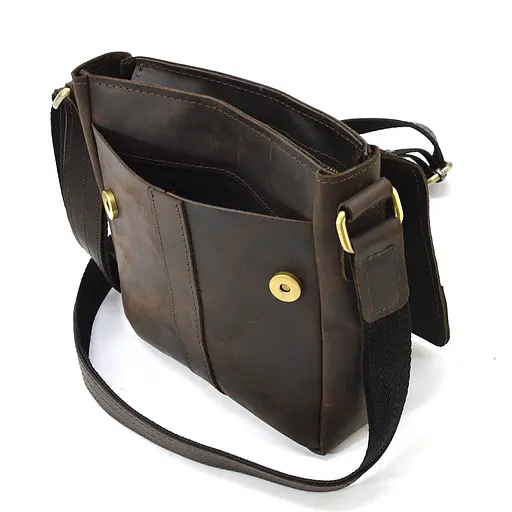 Чоловіча шкіряна сумка через плече LIMARY 22х18х5 см sum0025907 - фото 2