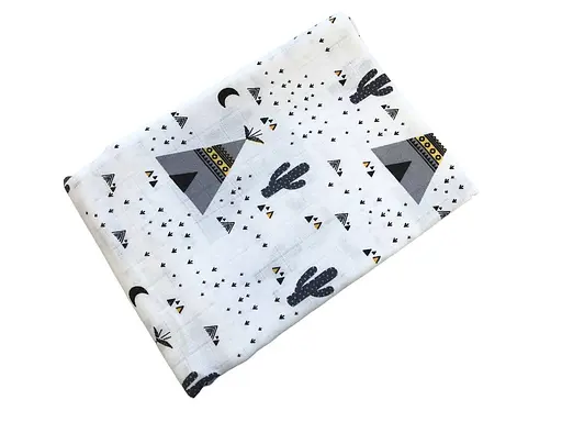 Муслиновая пеленка Moontime "Вигвамы" - фото 1