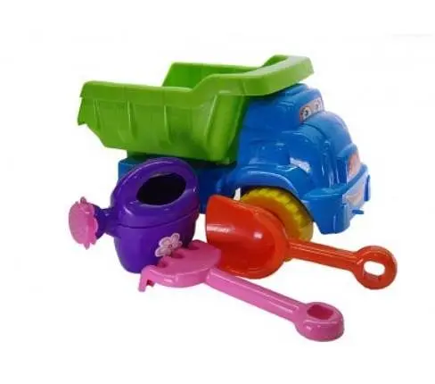 Игровой набор для песочницы №2 013565 с лейкой Голубой/Салатовый
