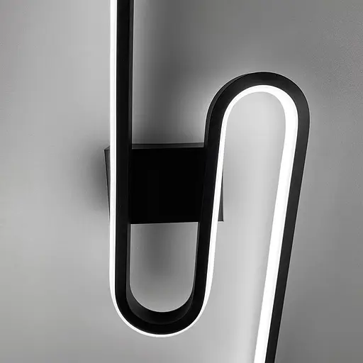 Настінний чорний LED світильник у корпусі 100х15 см Line F Арт. WM32/1000 - фото 3