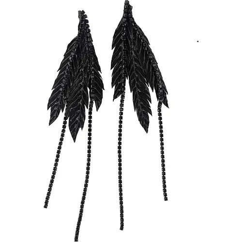 Сережки Чорна Пташка - фото 1