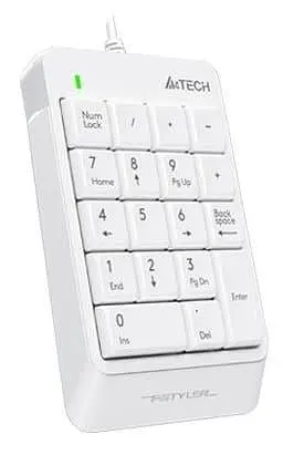 Клавіатура A4Tech Fstyler FK13P USB White (Numpad) (FK13P (White)) - фото 2