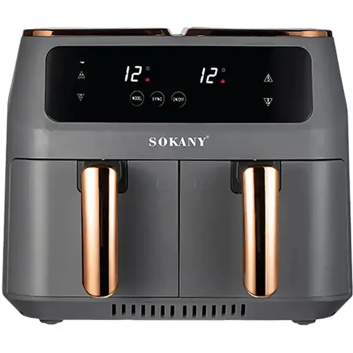 Аерофритюрниця безмасляна Sokany SK-ZG-803 8л електрична з сенсорним керуванням, таймер 2800Вт - фото 1