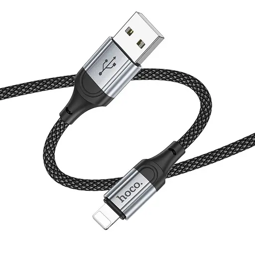 Кабель Hoco X102 USB to Lightning 1 м чорний - фото 1