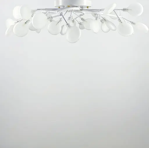 Потолочная люстра с плафонами-лепестками на 28 ламп в белом корпусе Ст. H 686/28 NEW WT FR | Line F - фото 2