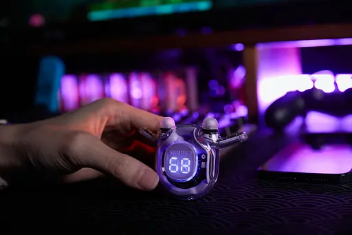 Бездротові навушники Acefast TWS T8 вакуумні фіолетові - фото 11