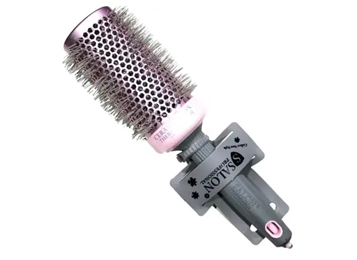 Гребінець брашинг Salon Professional NCI діаметром 43 мм рожевий з керамічним покриттям та іонізацією - фото 1