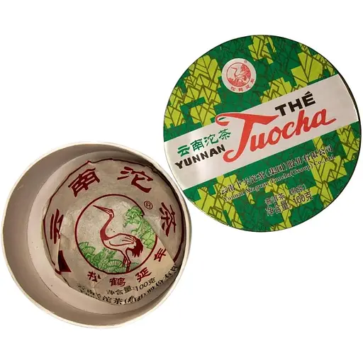 Шу Пу Эр Ся Гуань Сосна и журавль 2016 г., 100 г