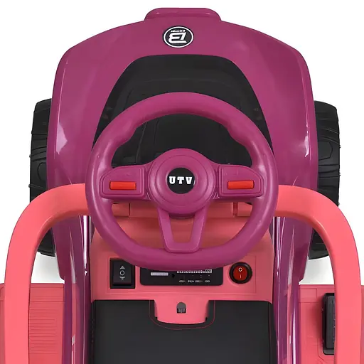 Електромобіль каталка-толокар Bambi M 5764EBLR-9 з музикою та батьківською ручкою джип - фото 5