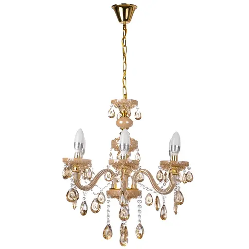 Люстра свеча Brille подвесная хрустальная E14 G (BCL-451S/6)