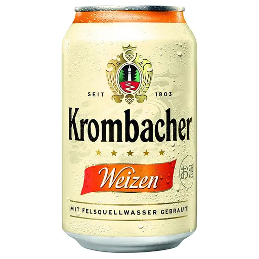 Пиво Krombacher Weizen світле нефільтроване 5.3% 0.33 л