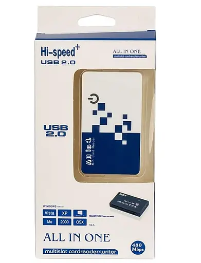 Кардридер ATcom Card Reader внешний TD2029 USB 2.0 ALL IN 1 - (Memory Stick (MS) , Secure Digit (10729) (10729_) - фото 3