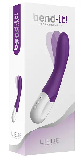 Вібратор Liebe Pleasure Toys Bend-It 22 см фіолетовий - фото 5