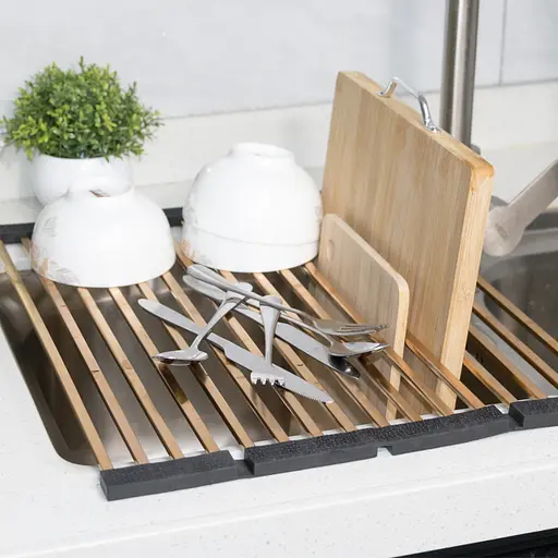 Нержавіючий килимок для мийки золотий Nett KG-16 (45) - фото 5