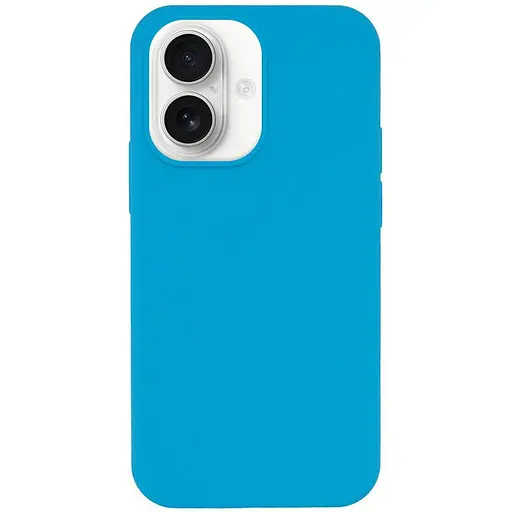 Чохол Epik Silicone Case Full Protective AA NO LOGO для Apple iPhone 16, 6.1 Блакитний/Blue