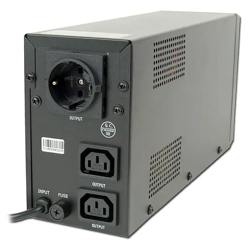 Джерело безперебійного живлення EnerGenie 650 ВА / 390 Вт / 7 А*ч (EG-UPS-031) - фото 2