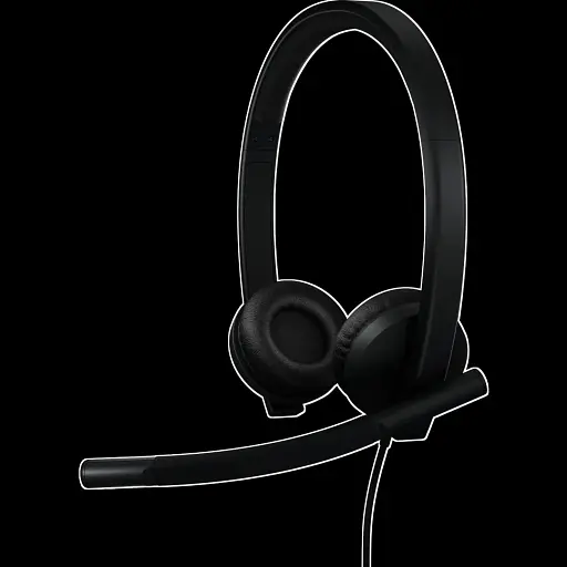 Гарнитура Logitech H570e Corded Mono BLACK-USB-A (981-001430) (7095238) - фото 5