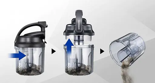 Контейнер для пыли+крышка, фильтр, вентилятор турбины на пылесос Samsung VC15K4176HG, SC15K4170HG, DJ97-02402L - фото 3