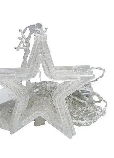 Гірлянда від мережі Зірки 3х 0.6м Світлодіодна новорічна гірлянда Тепло біла - фото 3