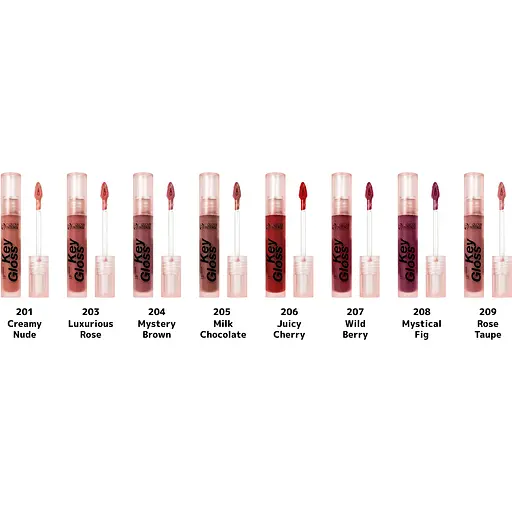 Лаковий блиск для губ Colour Intense  Key Gloss відтінок 208 містичний інжир 5 мл - фото 4
